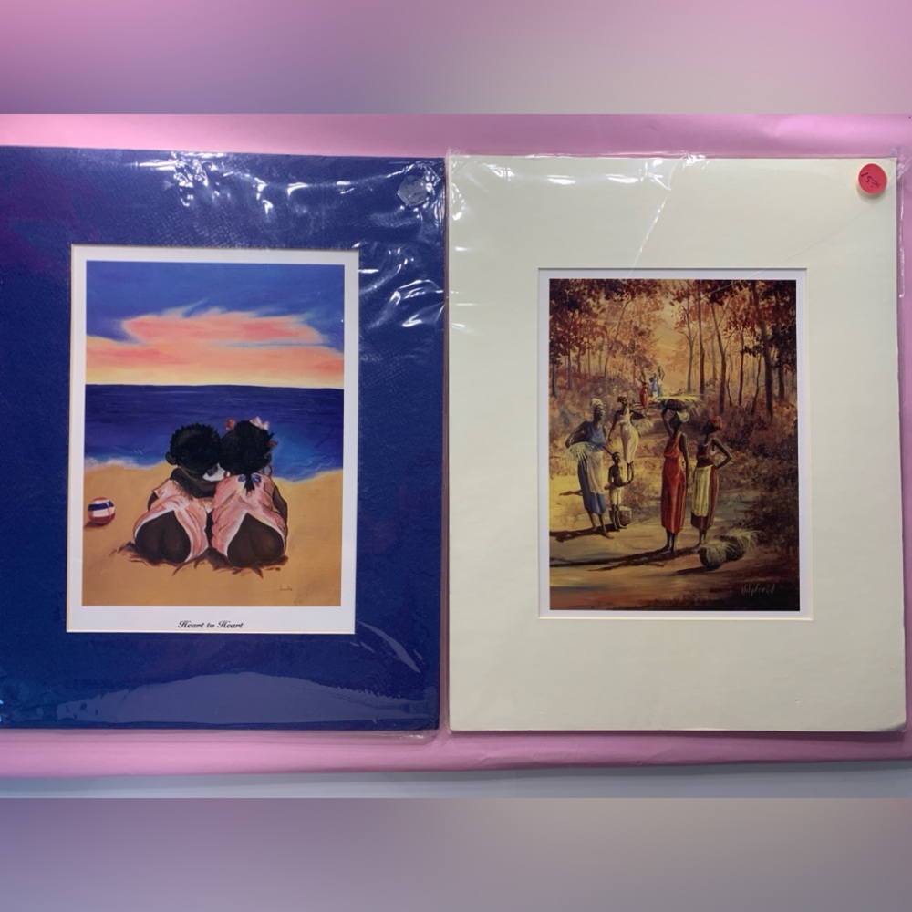 Beach Sunset and Forest Gathering Art Prints.
